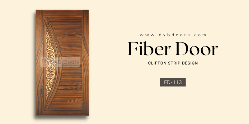 Clifton Strip Fiber Door